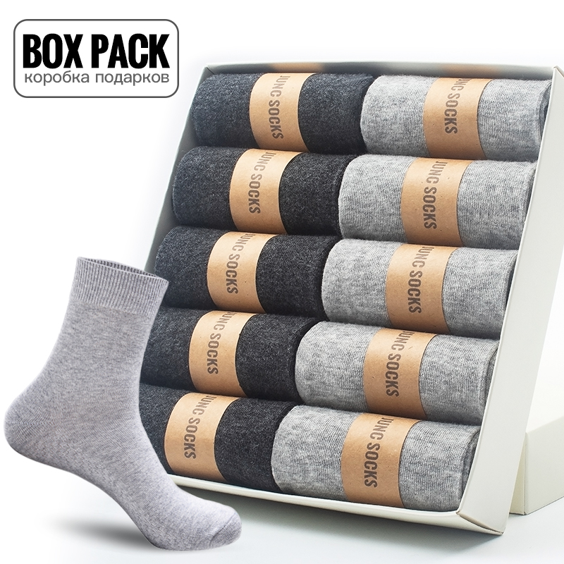 Cotton Crew Sock Pack - Pacote de caixa meias de algodão