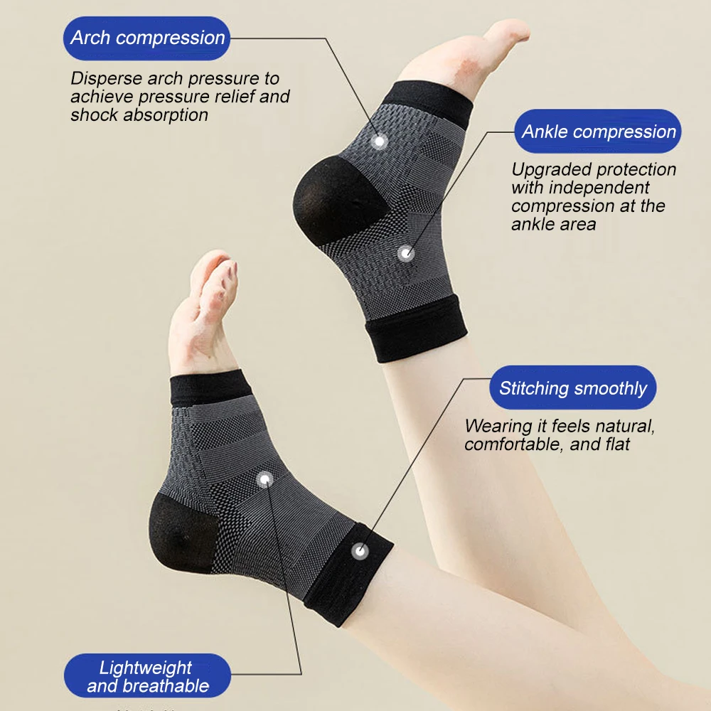 1 Par de Meias de Compressão d - Ankle Brace Sock avaliação e preço