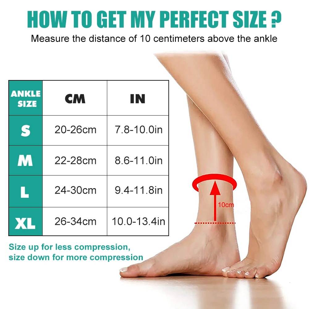 1 Par de Meias de Compressão d - Ankle Brace Sock avaliação e preço