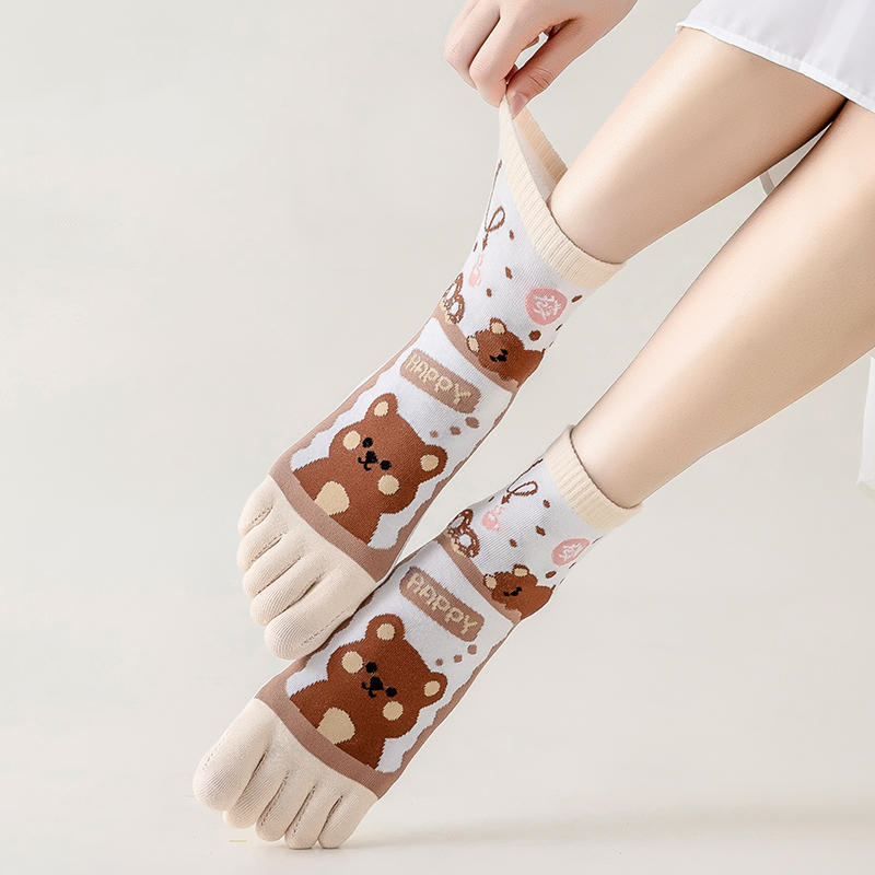 1 par primavera feminino cinco - Toe Sock Split avaliação e preço
