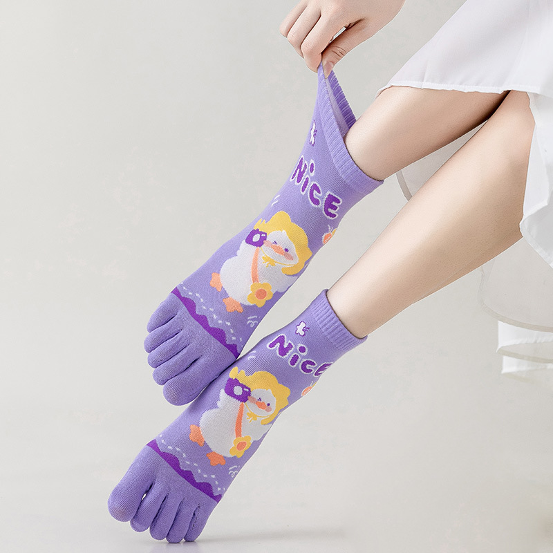 1 par primavera feminino cinco - Toe Sock Split avaliação e preço