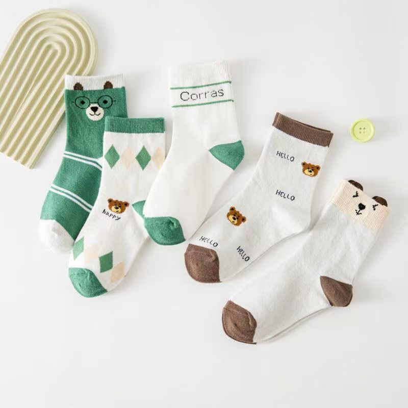 Pacote com 5 pares de meias de - Cotton Crew Sock Pack avaliação e preço