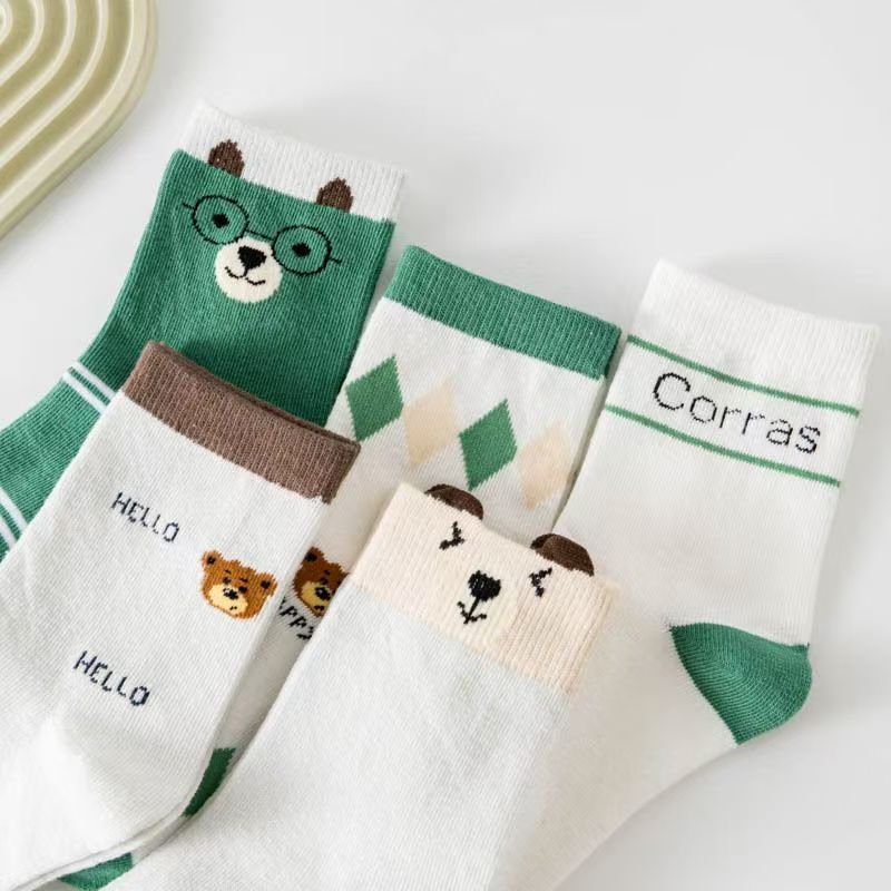 Pacote com 5 pares de meias de - Cotton Crew Sock Pack avaliação e preço