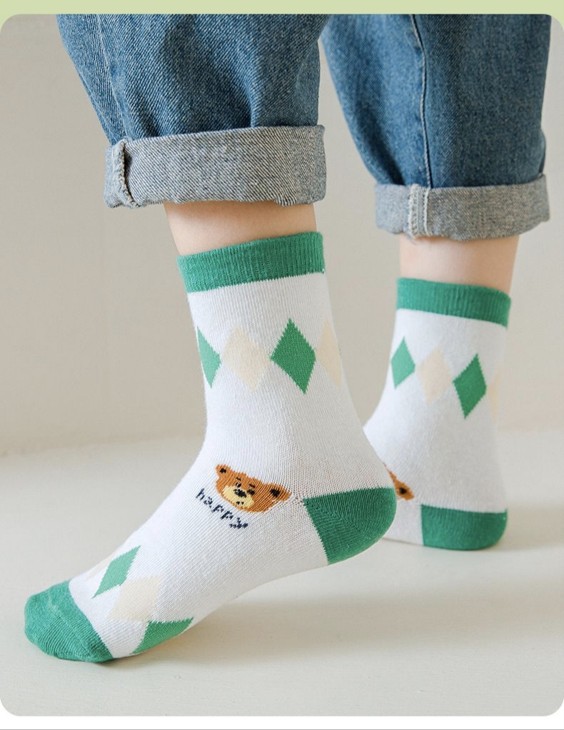 Pacote com 5 pares de meias de - Cotton Crew Sock Pack avaliação e preço