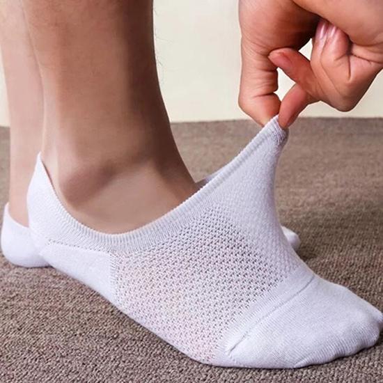 6 pares/set verão respirável d - Invisibility Sock Loafer avaliação e preço