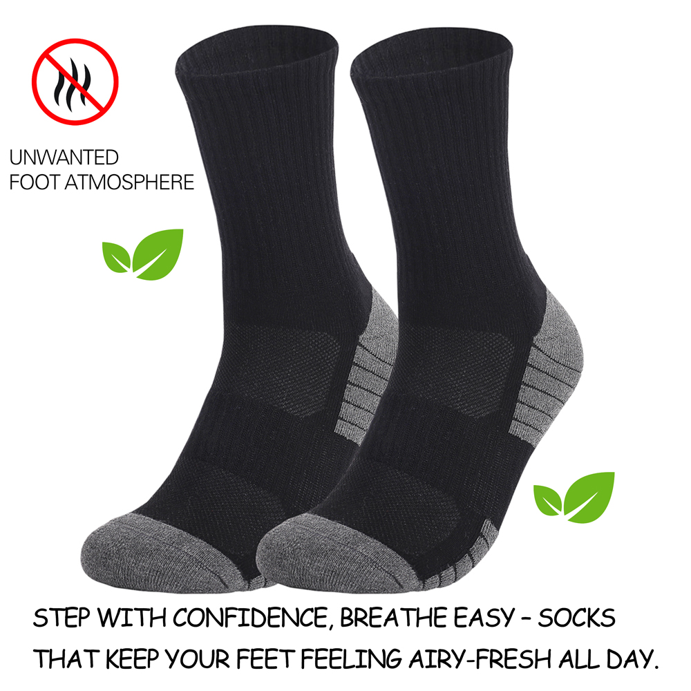 1/3/6 pares grossos homens mul - Athletic Sock Cushion avaliação e preço