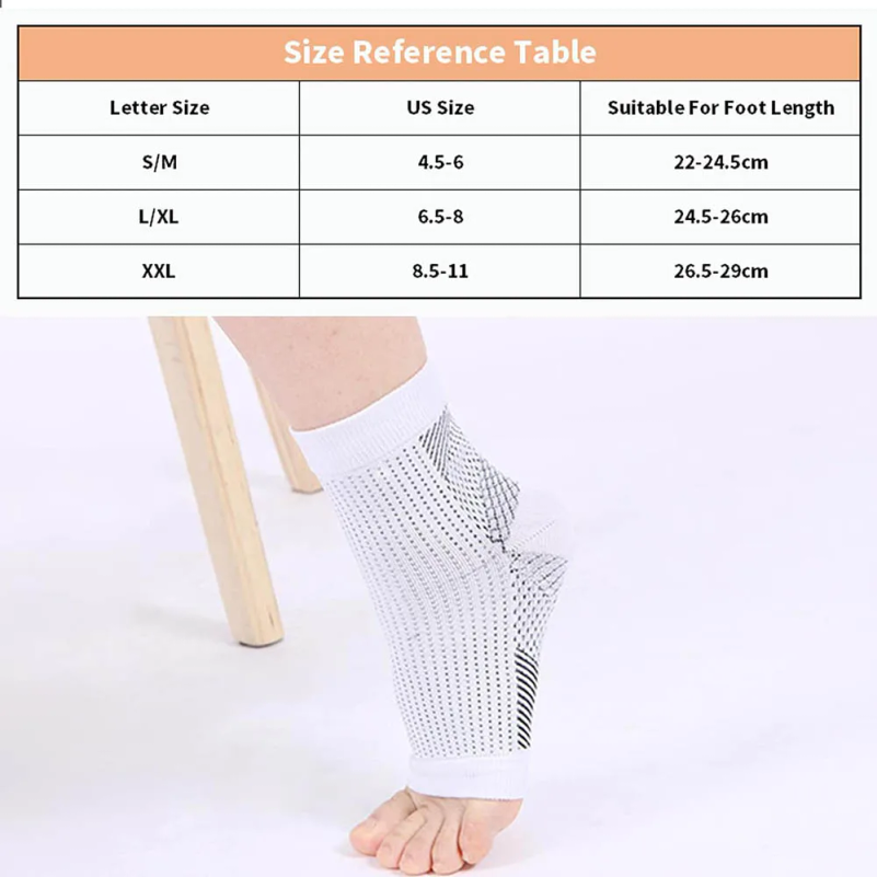 1 Par de Meias para Neuropatia - Ankle Brace Sock avaliação e preço