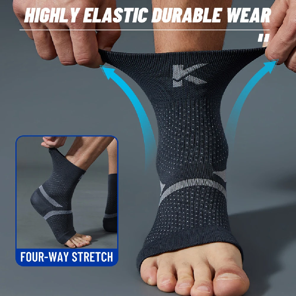 1 par de meias de suporte elás - Ankle Brace Sock avaliação e preço